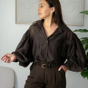 Tatum Blouse met Pof Mouw