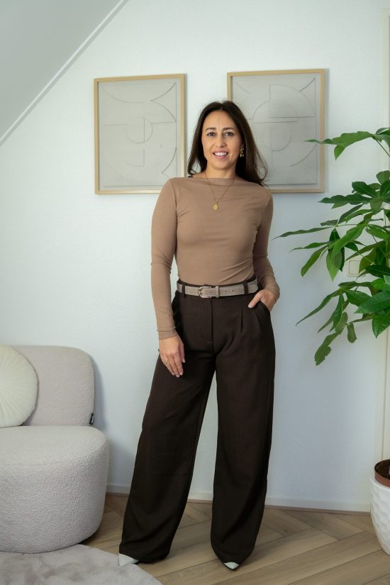 SC Katie Top Taupe - Afbeelding 3