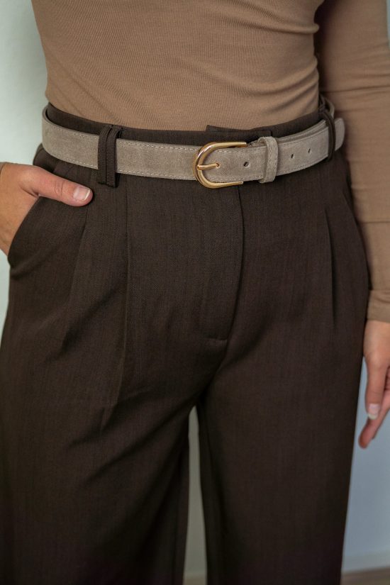 Tori Riem Leder Taupe 85 cm