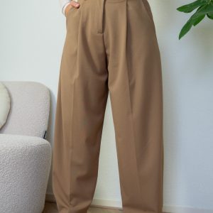 Bally Pantalon Bruin Zwart Camel