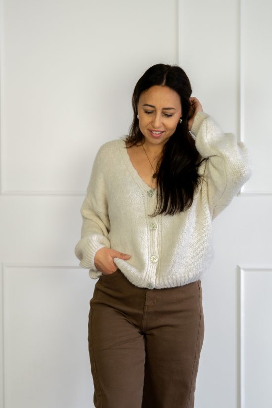 Birgit Vest Creme - Afbeelding 2