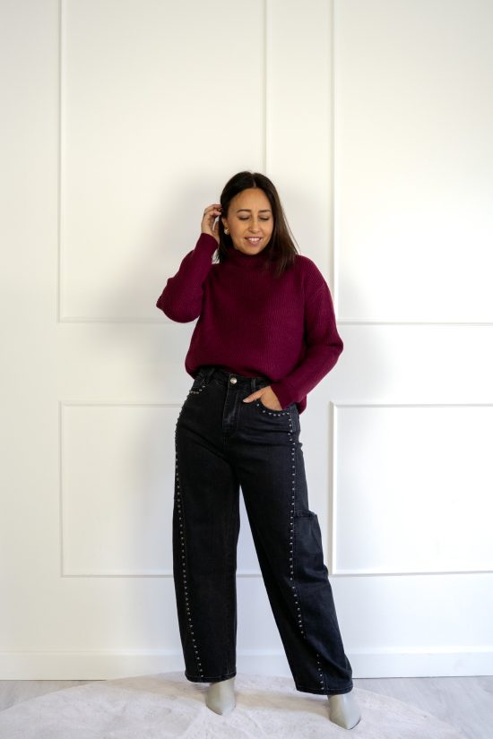 Nadja Trui Bordeaux - Afbeelding 3