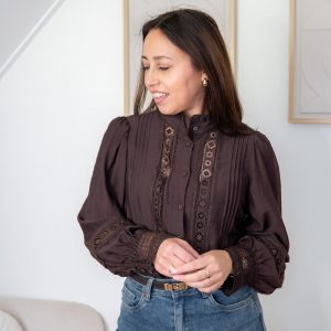 Bisou Blouse Bruin