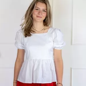SC Holley Strikjes Top Wit