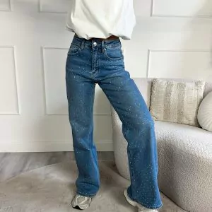 SC Jada Diamantjes Jeans Blauw