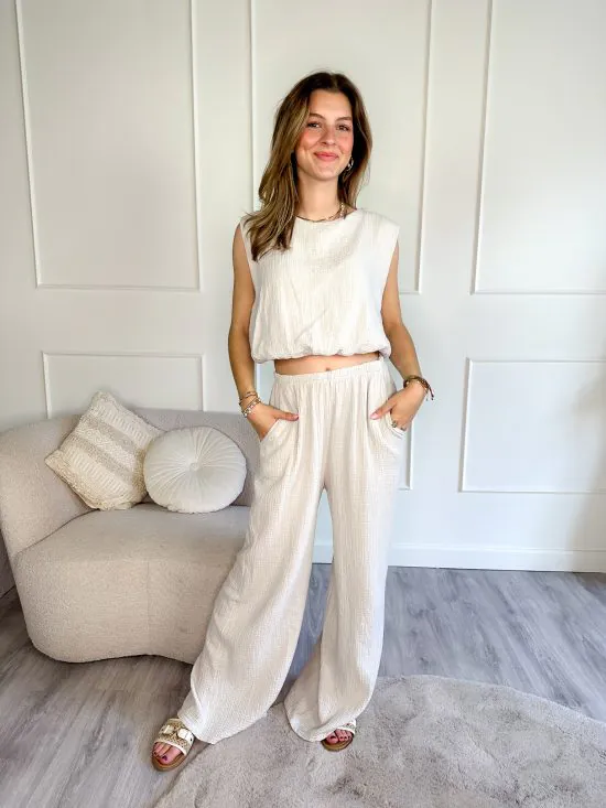 SC Joli Broek Creme - Afbeelding 2
