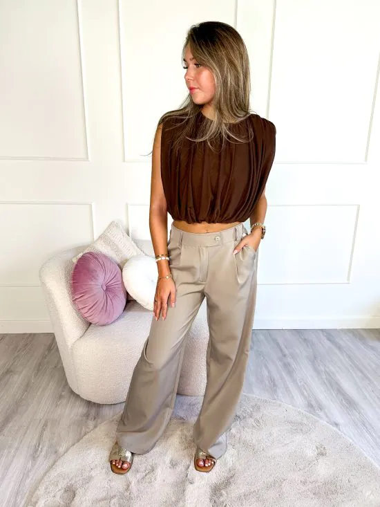 SC Jainy Pantalon Taupe