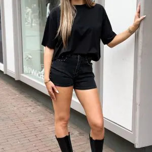 SC Lenny Denim Short Zwart