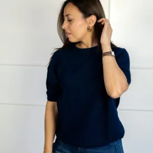 Ella T-shirt Navy