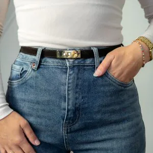 Kez Riem Leder Bruin One Size