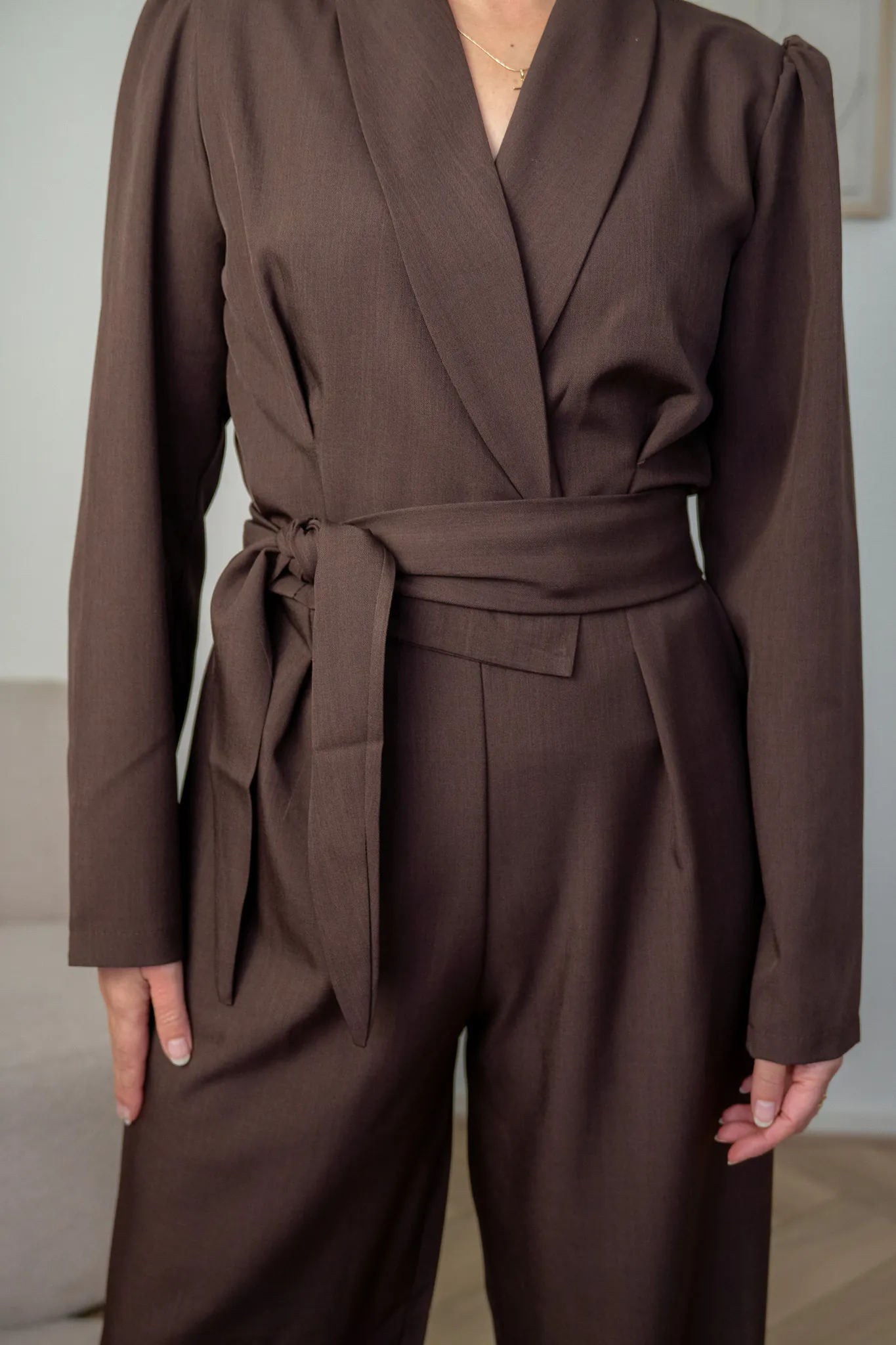 Bliss Jumpsuit Bruin - Afbeelding 2